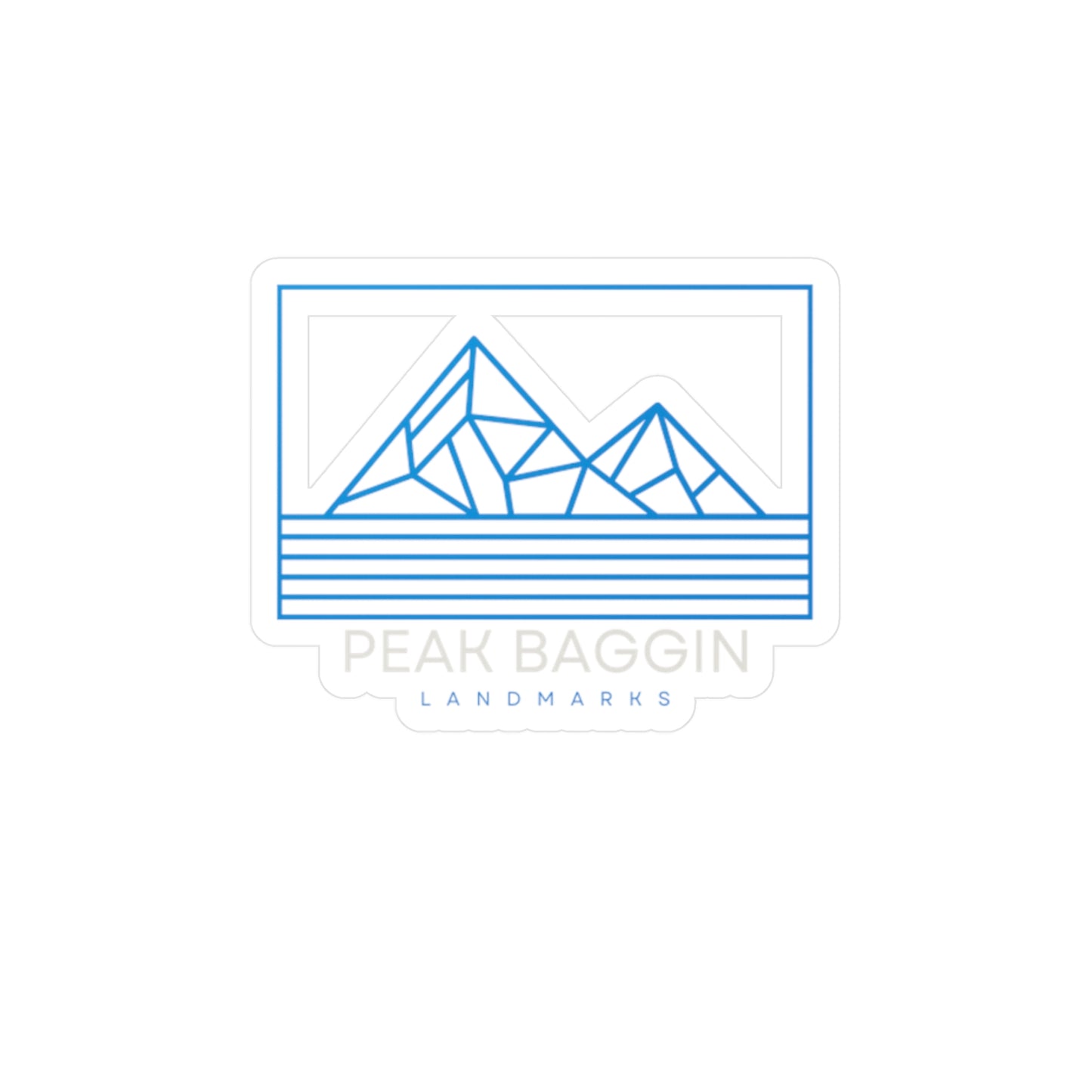 Peak Baggin Sticker