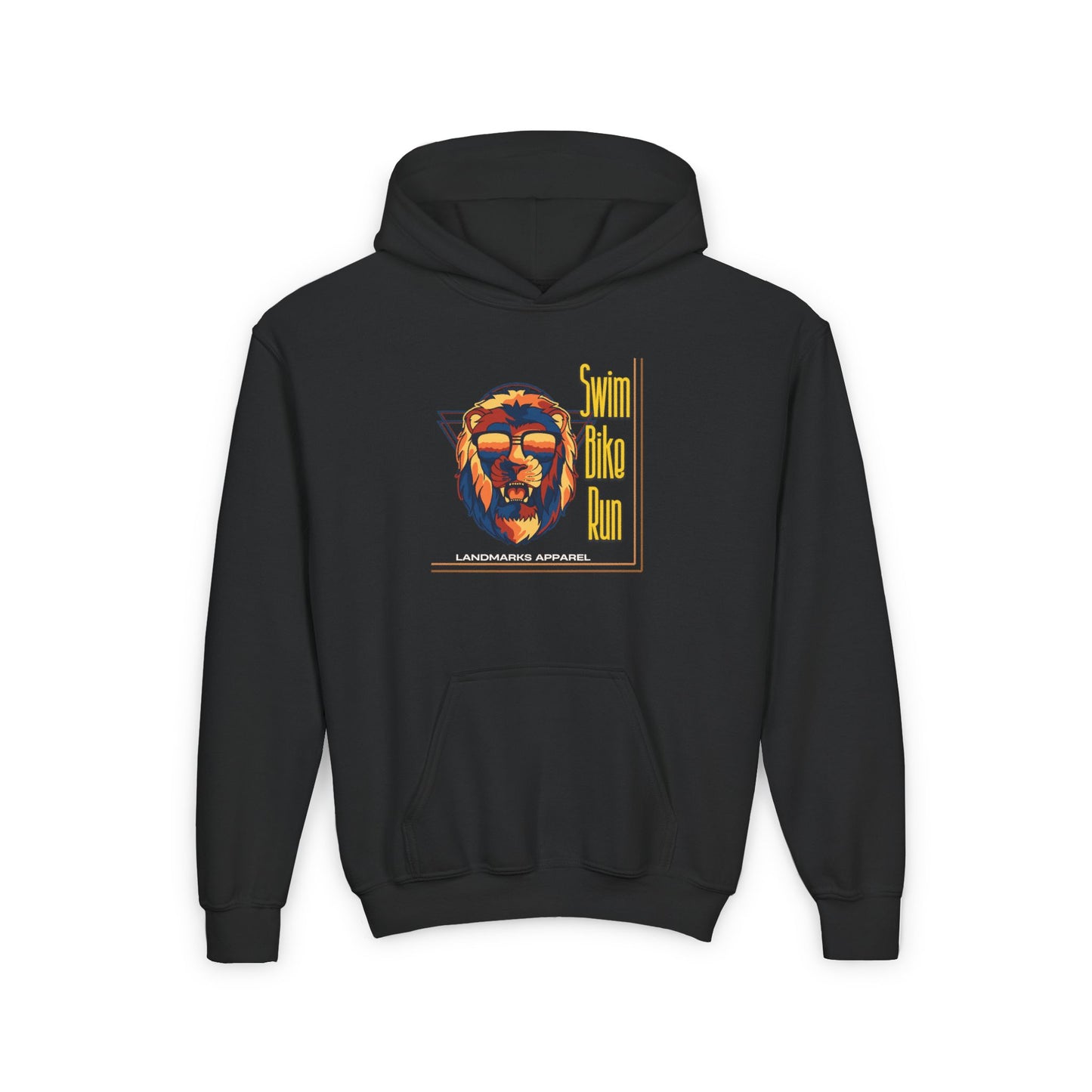 Youth Hooded Sweatshirt Kids Swim Bike and Run