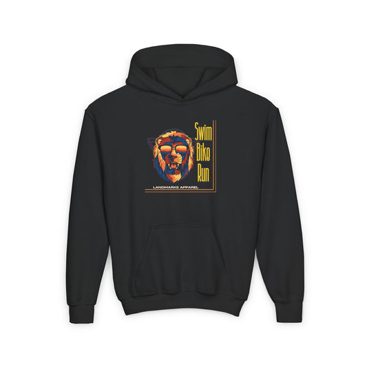 Youth Hooded Sweatshirt Kids Swim Bike and Run