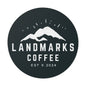 Green local round sticker