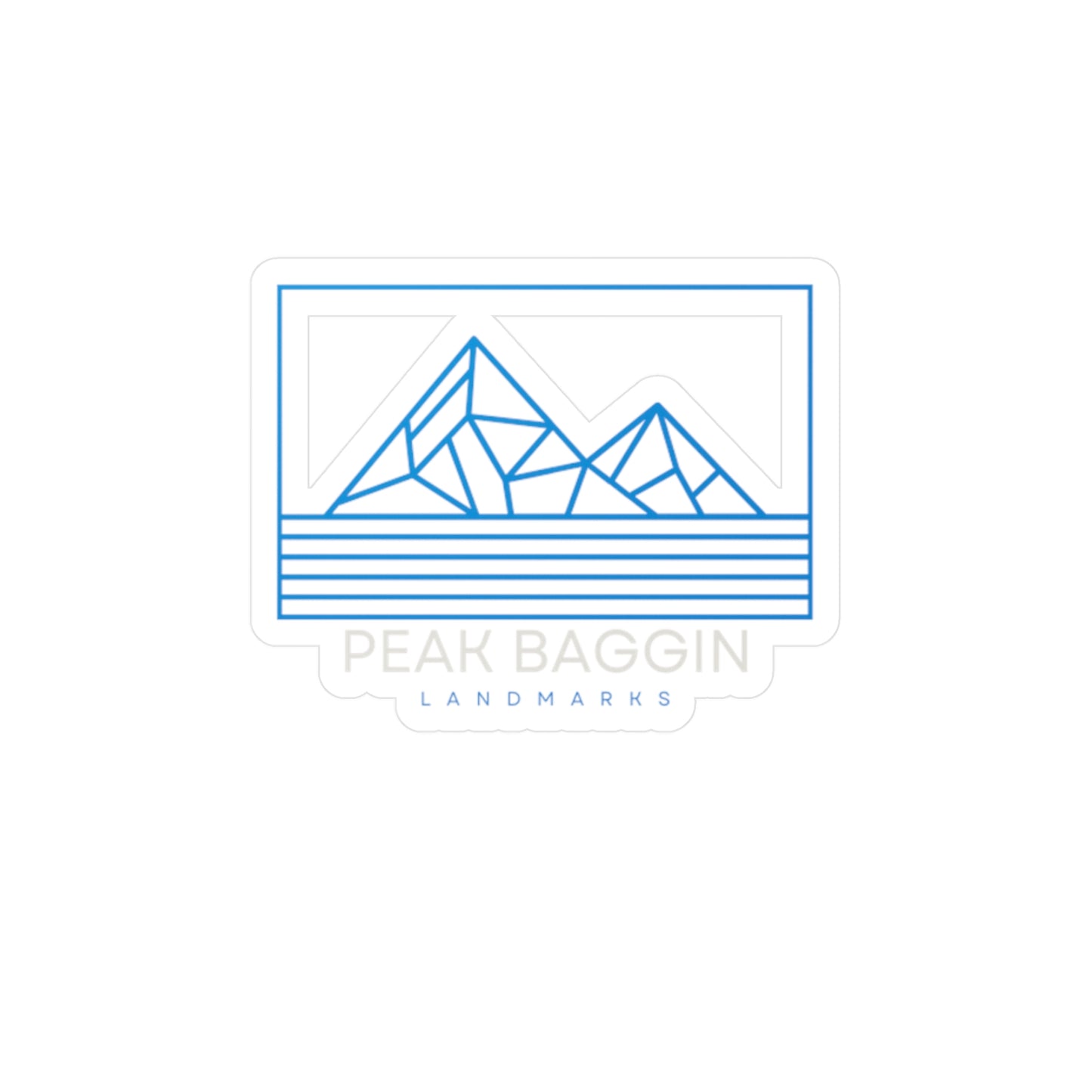 Peak Baggin Sticker