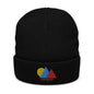 Colorful CO Ribbed knit beanie
