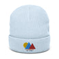 Colorful CO Ribbed knit beanie